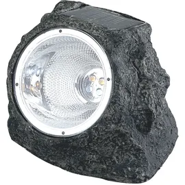 GLOBO LED-Solaraußenleuchte in Steinoptik Grau 3 Stk.