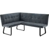 byLIVING Eckbank TALEA in dunkelgrau - 128 x 168, H 93,5 cm | Gr.: onesize