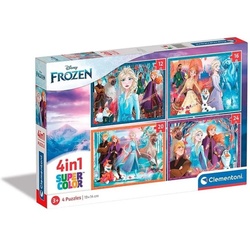 Clementoni® Spiel, Clementoni Puzzles Disney Gefroren, 4in1