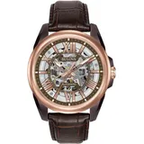 BULOVA HerrenArmbanduhr Analog Automatik Leder 98A165