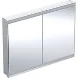 Geberit ONE Spiegelschrank ComfortLight, 2 Türen, UP-Montage, 120cm, Aluminium eloxiert