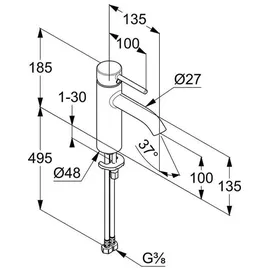 Kludi Bozz Einhandmischer Chrom