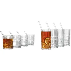 Nachtmann Glasset Highland 8-tlg. + 8 Stohhalme HIGHLAND