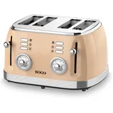 Sogo 4-Scheiben-Toaster Beige