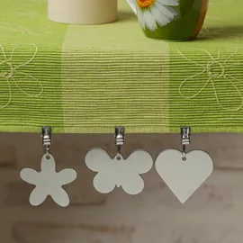 MARELIDA Tischdeckenbeschwerer - Tischtuchklammer - Edelstahl - 8er Set