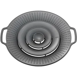 GEFU Überkochschutz Ø 31,5 cm Silikon Grau