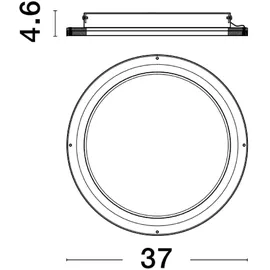 Nova Luce Oggy LED Deckenleuchte Weiß