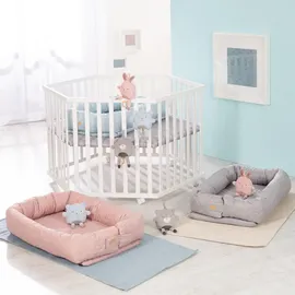 roba Babylounge 3 in 1 'roba Style', rosa/mauve, Wickelauflage, Bettschlange