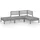vidaXL 4-tlg. Garten-Lounge-Set Grau Massivholz Kiefer