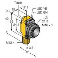 Turck Lichttaster QS18EP6CV45Q8 3071989 1St.