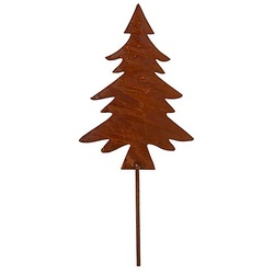 Rost-Baum aus Metall, braun, 25 cm