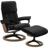 Stressless Admiral M | Signature Untergestell Batick Schwarz Matt Schwarz Eichefarben