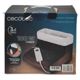 Cecotec HeatConfort FootWarmer, Schwarz, 180 min, Elektronisch, 100 W, AC - Schwarz
