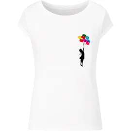 MERCHCODE Girl Floating Away Weiß XXL