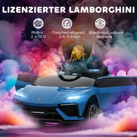 aiyaplay Kinder Elektroauto 12V Lamborghini Blau (1-tlg)