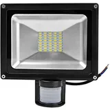 Greenmigo 30W SMD LED Strahler mit Bewegungsmelder,LED Scheiwerfer Strahler Außen 3000K Warmweiß Fluter IP65 Wasserdicht Flutlicht Außenstrahler... - Schwarz