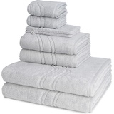 ROSS Cashmere feeling Handtuch-Set (8-teilig) Handtücher 8 ct Silber