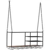 Woodkings Hängeregal Aro 100 x 46 x 30 cm Braun