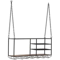 Woodkings Hängeregal Aro 100 x 46 x 30 cm Braun