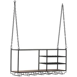 Woodkings Hängeregal Aro 100 x 46 x 30 cm Braun