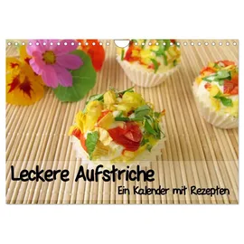 Calvendo Leckere Aufstriche - Ein Kalender mit Rezepten (Wandkalender 2026 DIN A4 quer), CALVENDO Monatskalender: