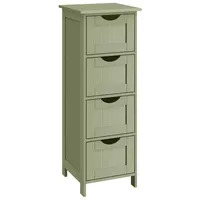 VASAGLE Badezimmerschrank Badschrank, Beistellschrank mit 4 Schubladen 30 x
