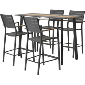 Dehner Bartisch Montpellier 160 x 66,5 x 104 cm dunkelgrau/braun