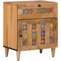 vidaXL Nachtschrank Natur 50 x 33 x 60 cm Beige