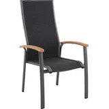 Royal Garden Royal Kensington Plus Stapelsessel 63 x 68,5 x 111 cm grau/teak