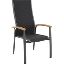 Royal Garden Royal Kensington Plus Stapelsessel 63 x 68,5 x 111 cm grau/teak