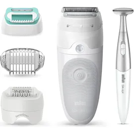 Braun Silk-épil 5 5-825 weiß/grau