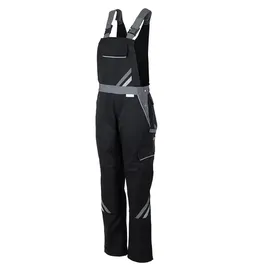 Planam Highline Damen Latzhose schwarz/schiefer/zink