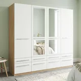 Priess Wäscheschrank Barcelona 185 x 193 x 54 cm Weiß