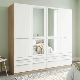 Priess Wäscheschrank Barcelona 185 x 193 x 54 cm Weiß