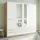 Priess Wäscheschrank Barcelona 185 x 193 x 54 cm Weiß