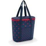 Reisenthel thermoshopper Kühltasche für den Einkauf oder das Picknick mit 2 Trageriemen Aus wasserabweisendem Material, Couleur:Mixed dots red