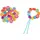 GoKi Perlenset Love & Peace 41-teiliges Bastelset aus Holz und Textil in Aufbewahrungsbox