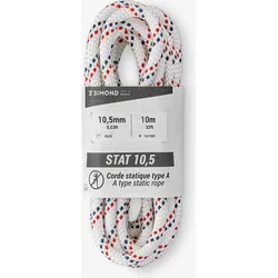 Kletterseil halbstatisch 10.5 mm × 10 m - STAT 10.5 weiss Einheitsfarbe No Size