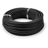 SOLARKABEL H1Z2Z2-K SOLARLEITUNG PHOTOVOLTAIK PV ROT SCHWARZ KABEL 4MM2 BIS 6MM2 1-500m, 4 mm2 Schwarz, 200m