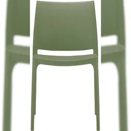 CLP Gartenstuhl Maya 44 x 44 x 81 cm oliv 2 St.