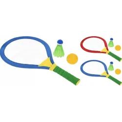 Koopman - Tennisset 4-teilig, 1 Set, farblich sortiert