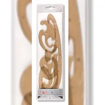 Koh-I-Noor Burmester Kurvenschablone 3er Satz klein Braun