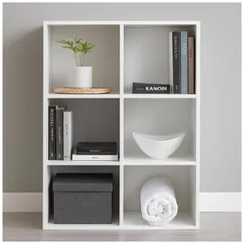 Hti-Living Standregal Spanplatte 60 x 90 x 30 cm Weiß 6 Fächer