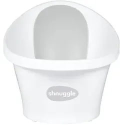shnuggle® Babybadewanne in weiß / hellgrau