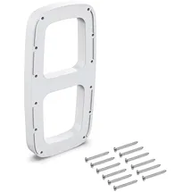 Emuca Set Seitenhalterungen für Sling Kunststoff, Weiß
