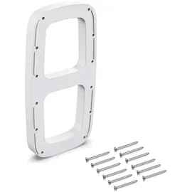 Emuca Set Seitenhalterungen für Sling Kunststoff, Weiß