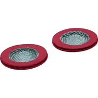 Grohe 07264 Abflusssieb Rot/Silber