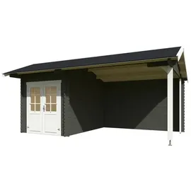 Lasita Maja Kenzo Gartenhaus 5,80 x 3,89 m Grün