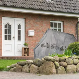 Relaxdays Fahrradgarage Kunststoff grau