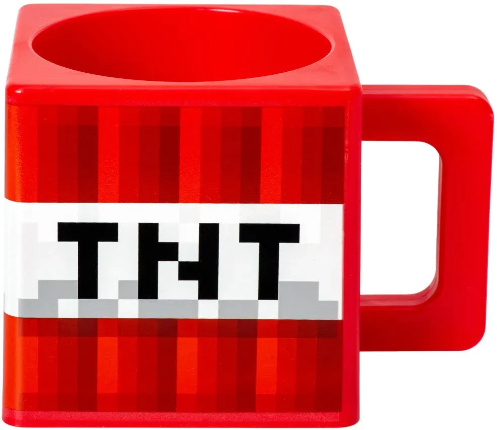 Minecraft TNT Cube Tasse 290ml - TNT-Schriftzug - Mikrowellengeeignet - Keine Spülmaschine